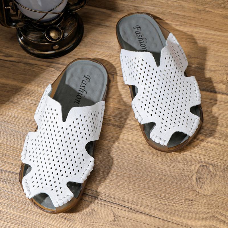 38-47 Summer Mens Casual Sandals Men's Large Handcrafted Slippers Outdoor Sandals Beach Slippers