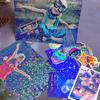 20 Sheets Stars Holographic Sticker Paper A4 Size Rainbow Laminating Film Holographic Self-Adhesive Laminted Film