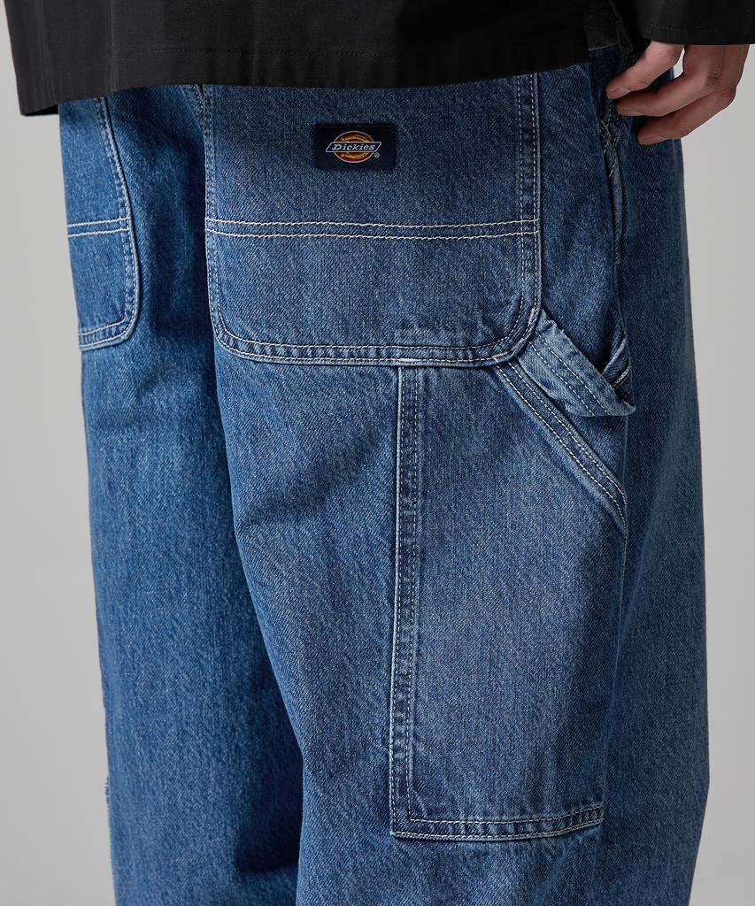 Dickies Loose Fit Carpenter Utility Denim Pants Medium Blue