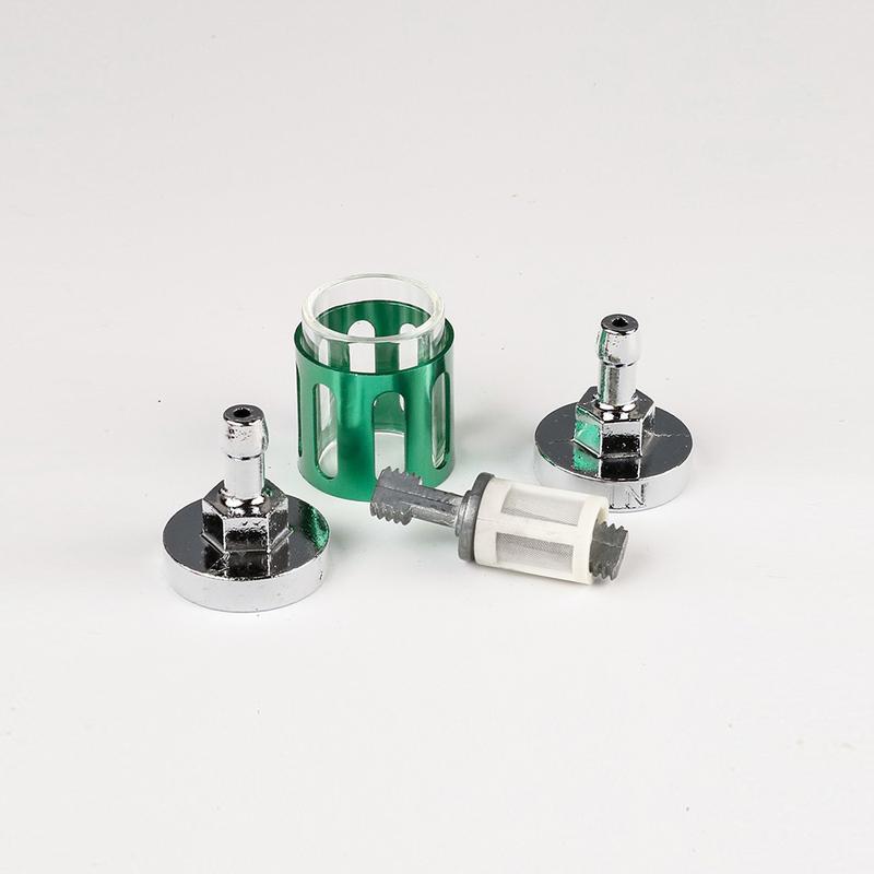 1 Set Motorbike Replaceable Accessories Motorcycle 8mm Inline Gasoline Oil Filter Glass Engine Gas Fuel Hose Clip CNC Tool Kit