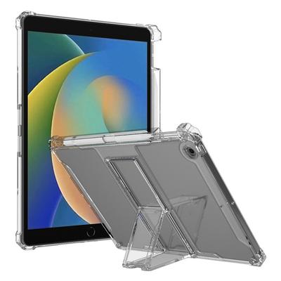 For iPad 10.2 (2021)/(2019)/(2020) Case Airbag Corner Tablet TPU Cover with PC Kickstand