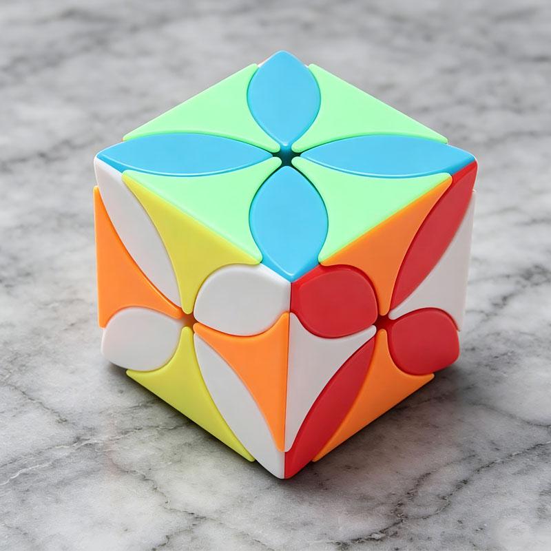Creative Four Clover Speed Cube High Difficulty Brain Teasers for Adults Kids IQ Challenge Logic Toys Educational Gifts