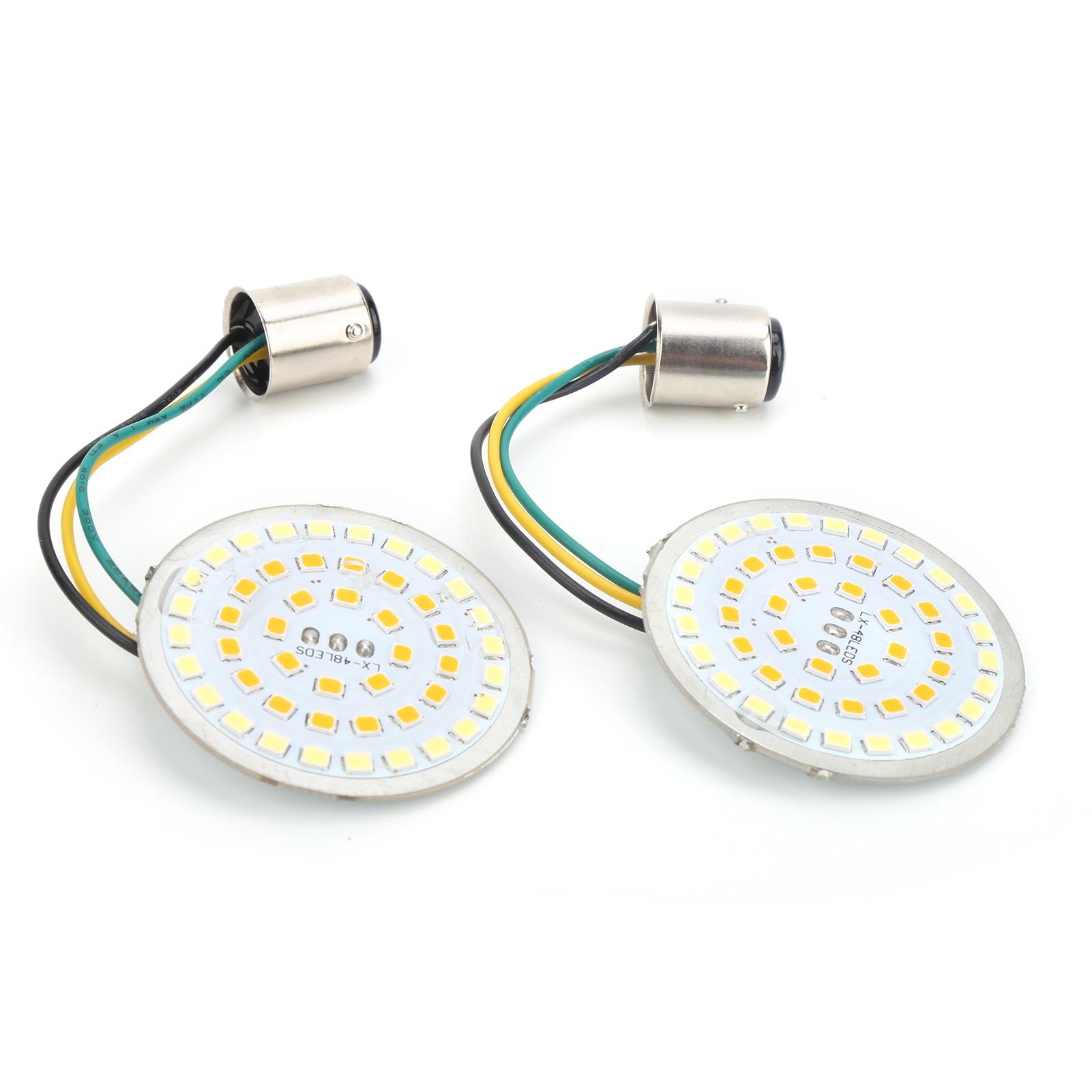 

2 шт. светодиодный указатель поворота для мотоцикла, белый, янтарный, высокая яркость, подходит для туризма