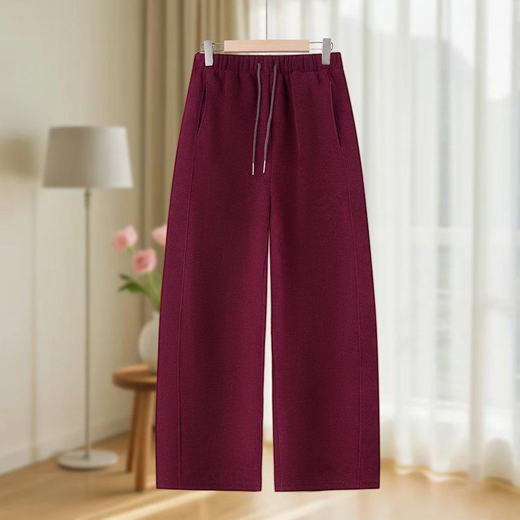 

Mom s Charm Velvet Winter Wide-Leg Pants for Middle-Aged and Elderly Women - Plus Size Slimming and Stylish. 3XL