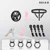 Inverted Male Chastity Cages Pink Chastity Cage Lock Set Negative Sissy Cock Cages SM Bondage Fetish Sex Toys for Mens