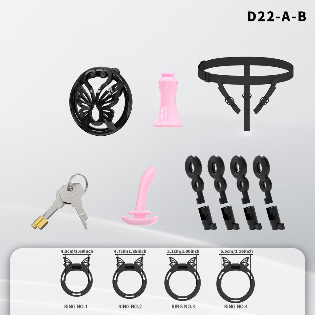Inverted Male Chastity Cages Pink Chastity Cage Lock Set Negative Sissy Cock Cages SM Bondage Fetish Sex Toys for Mens