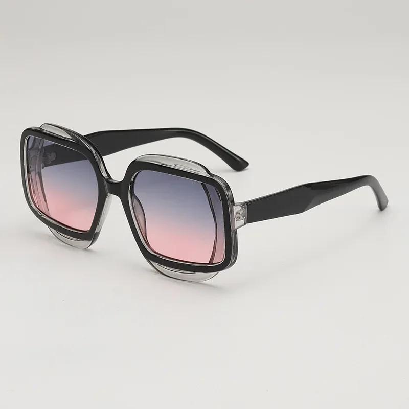 Personalized Fashion Sunglasses Versatile Sunshade Sunscreen Color Collision Sun Protection UV400 Shades Eyeglasses
