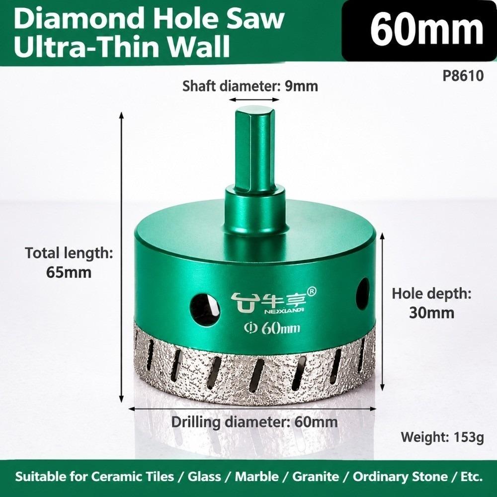 Dry Cutting Diamond Hole Cutter Triangular Shank Stone Hole Saw Hole Saw Slate Cutting