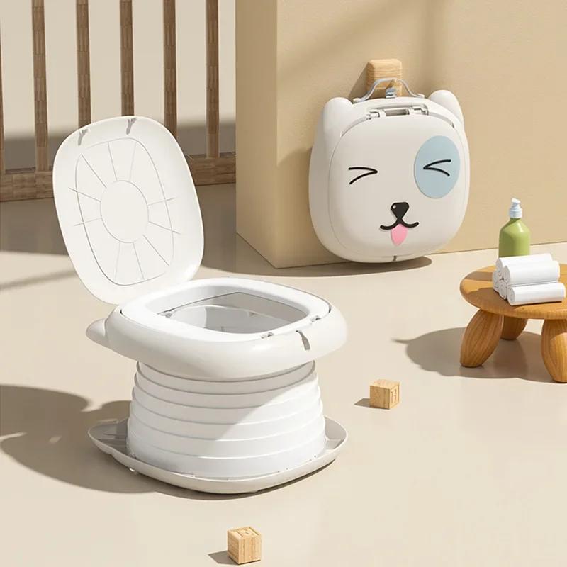 Children's Folding Toilet Baby Travel Toilet Portable Children's Potty Car Sealed Anti-odor Urinal