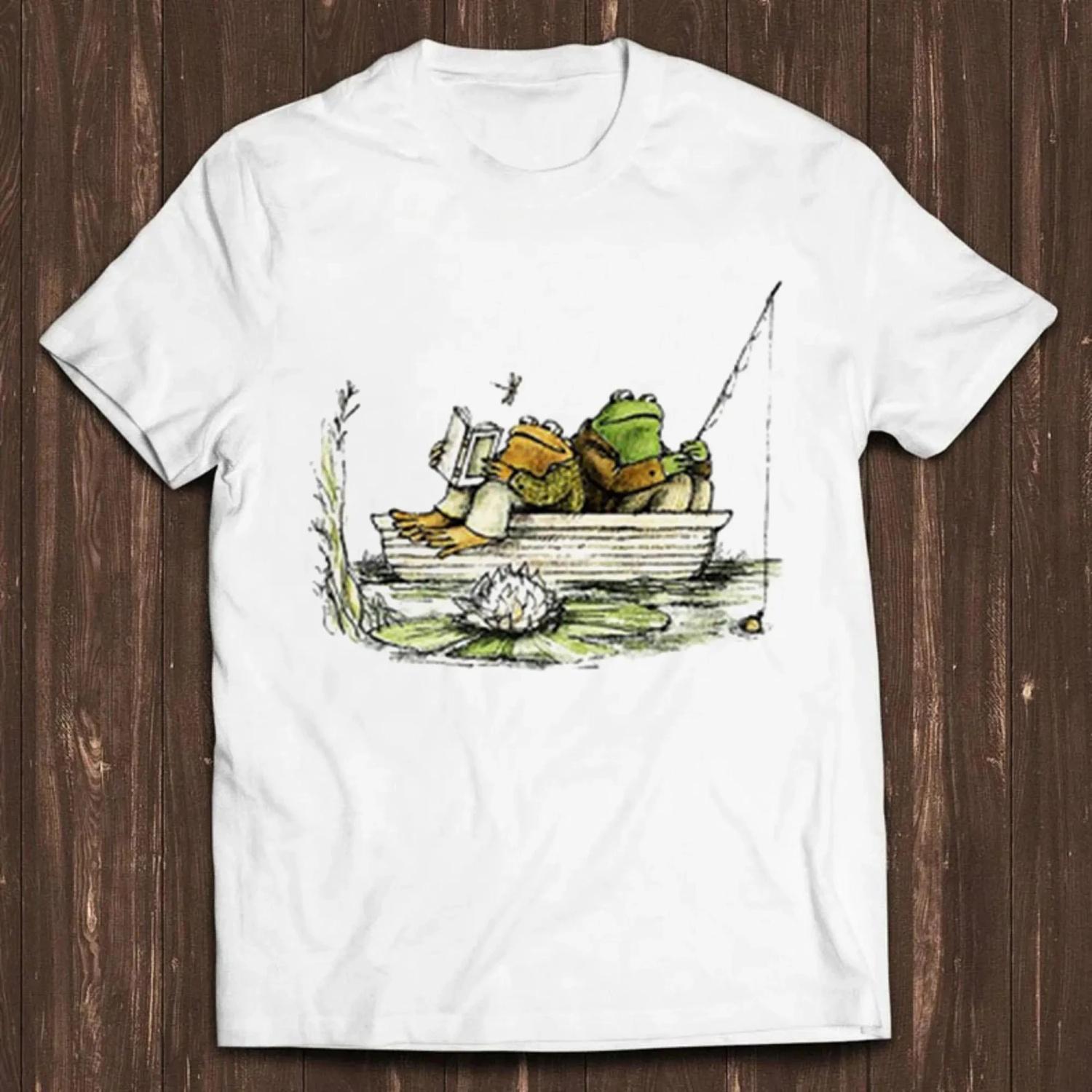 

Comfortable Frog Toad Fishing Fish Sailing Funny Hilarious Witty Funny Meme 2026 New Cotton Summer Tshirt for Men S чёрный