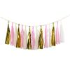 15-Piece Paper Tassel and PET Ribbon Set for Birthday Party Decorations