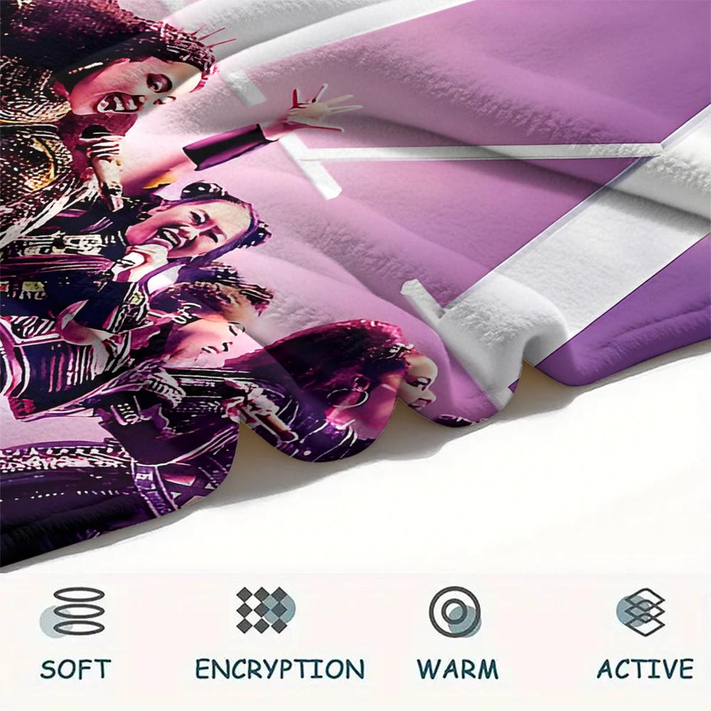 1PC SIX Print Flannel Blanket, High quality All Seasons, Home Decor, Warmth and Comfort, Perfect for Christmas Gifts