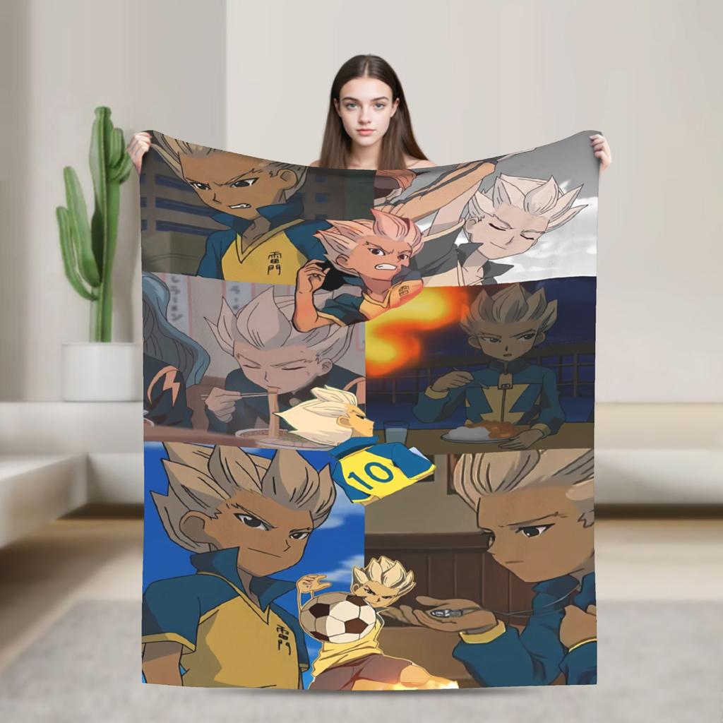 Coperta Anime Axel Blaze Inazuma Eleven Morbida Tendenza Street Peluche Coperta Plaid Per Ragazzo Ragazza Camera da Letto Flanella Copriletto Copri Letto
