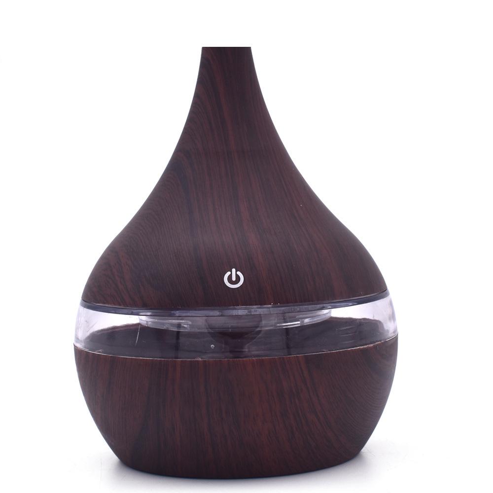 5V USB 300ML Wood Grain Aroma Diffuser & Night Light Mini Humidifier Standard Configuration