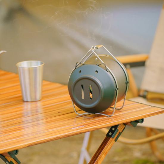 Outdoor Pig Incense Coil Holder Repellent Spiral Incense Hanger Stand Portable Camping Hanging Incense Burner Box Decoration