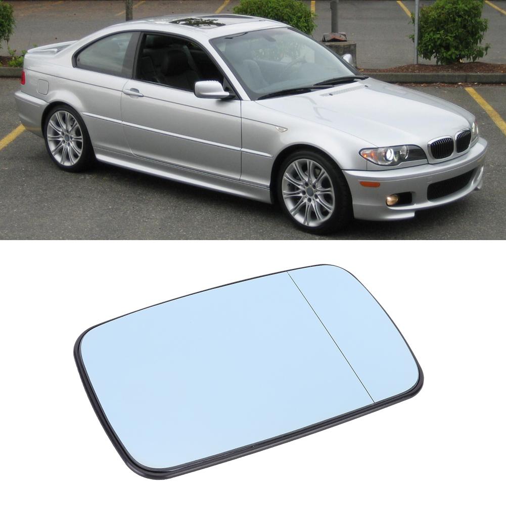 Right Hand Blue Heated Wing Door Mirror Glass Fit for 3 Series (E46) 1998 2005