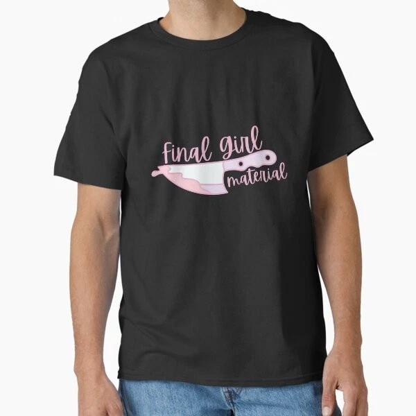 Cute Pastel Pink Final Girl Scream Queen Graphic Made In UsaAus TShirt S2xl S