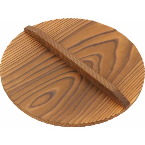 Ichihara Woodworks 24cm Burnt Cedar Pot Lid 22185