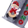 Christmas Wine Bottle Bag Carrier Holding 2 Bottles Grey Handbag Holder Xmas Decorative Drink for