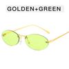 Oval Shape Women Sun Glasses European American Style Y2K Stylish Sunglasses for Women Vintage Retro Female Sunglass