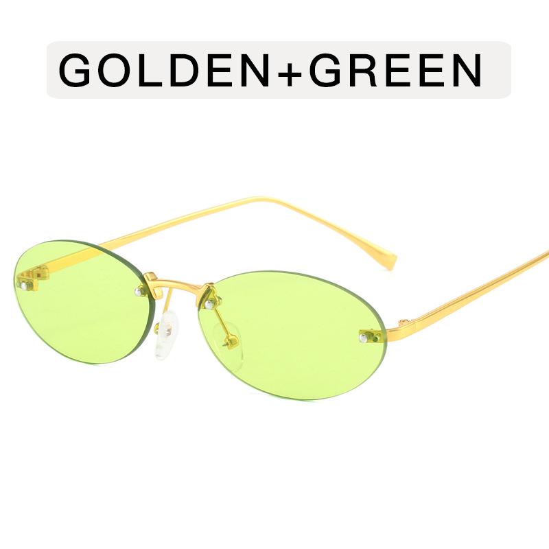 Oval Shape Women Sun Glasses European American Style Y2K Stylish Sunglasses for Women Vintage Retro Female Sunglass