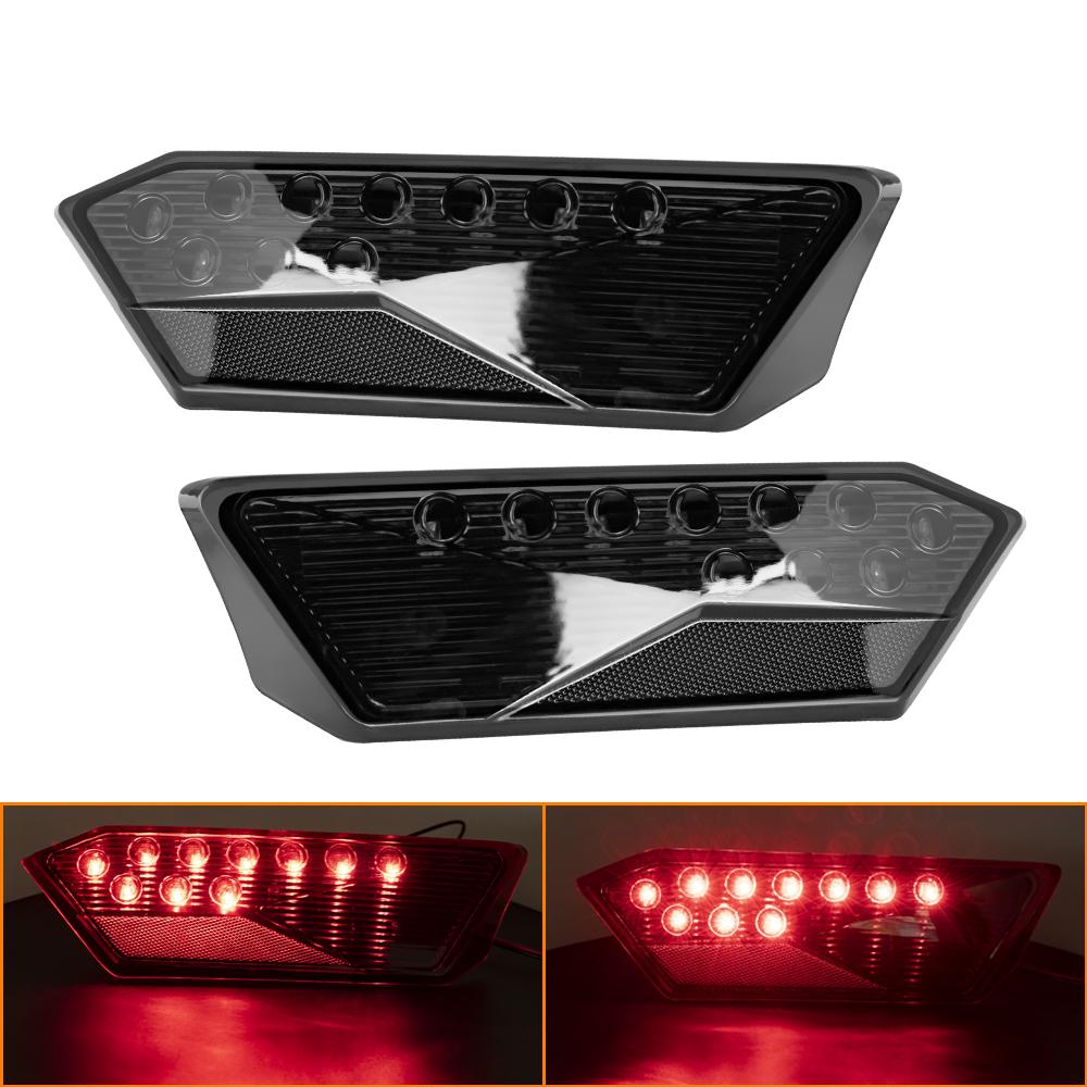 For Polaris RZR Turbo 1000 XP 900 S 2014-2019 Black Red LED Headlight taillight Signal Light Rear Brake Lamp