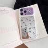Cherry KT Cat Large Window Mirror iPhone 15/17/16 Pro Max Drop-Proof Case