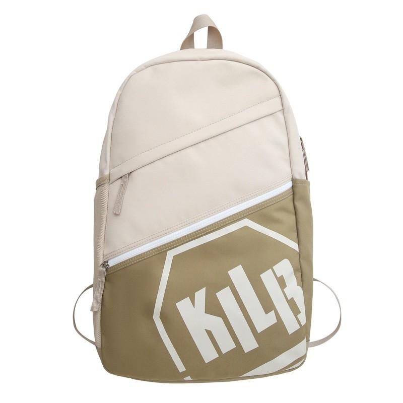 

Stylish Unisex Backpack For Men High School College Students Letter Print Nylon Material