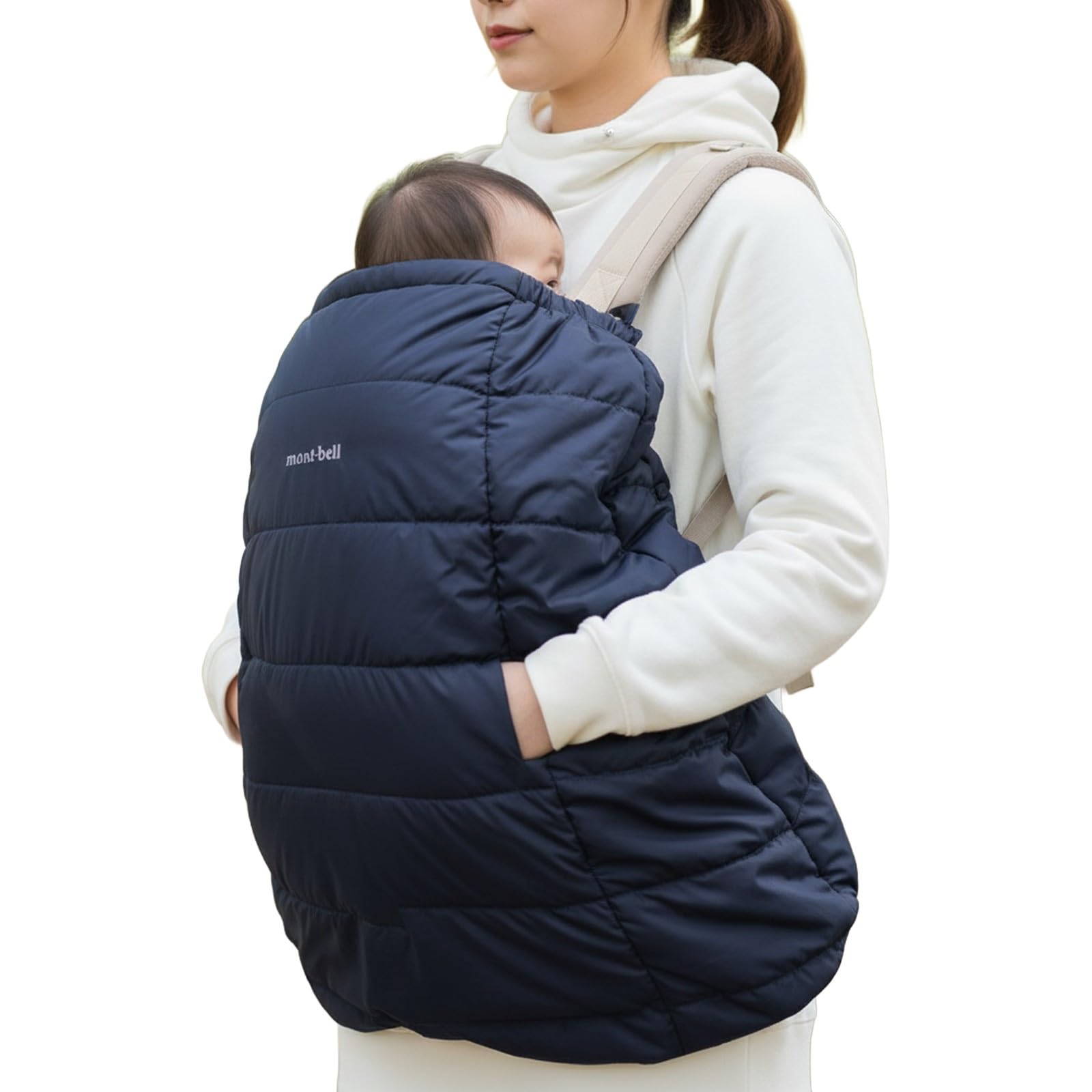 

Montbell Pocketable Baby Carrier Warmer (1124862, Black/Navy) - Baby Carrier, Cold Weather Protection (Navy)