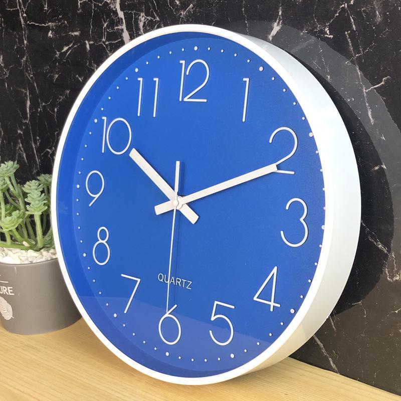 30cm Quartz Silent Wall Clock for Living Room - Creative, Wall-Mounted Design