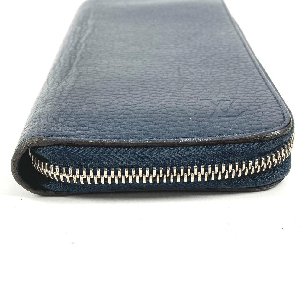 Louis Vuitton  M58823 Zippy Wallet Vertical Zip Around Long Wallet Leather Navy