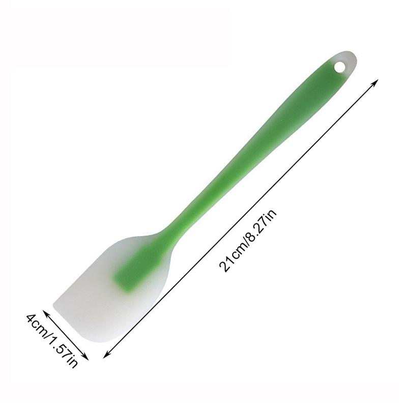1Pc Small Non Stick Butter Spatula Translucent Silicone Cream Baking Scraper