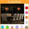 Solar Nylon Fabric Lantern 8" 20cm 10" 25cm 12" 30cm For Yard Decoration