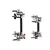 Multi-functional Drum Rack Extension with Double Head Tom-tom and Universal Clamp for Percussion Instruments