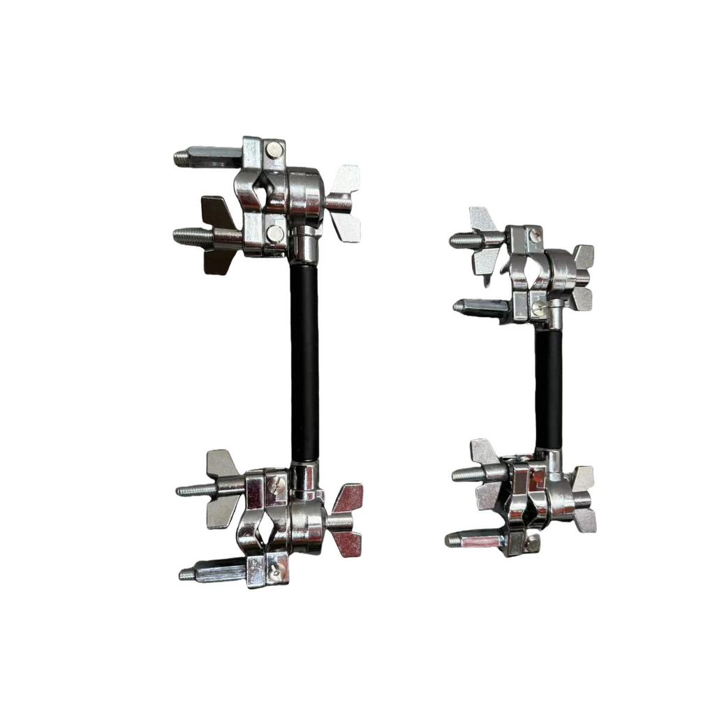 Multi-functional Drum Rack Extension with Double Head Tom-tom and Universal Clamp for Percussion Instruments