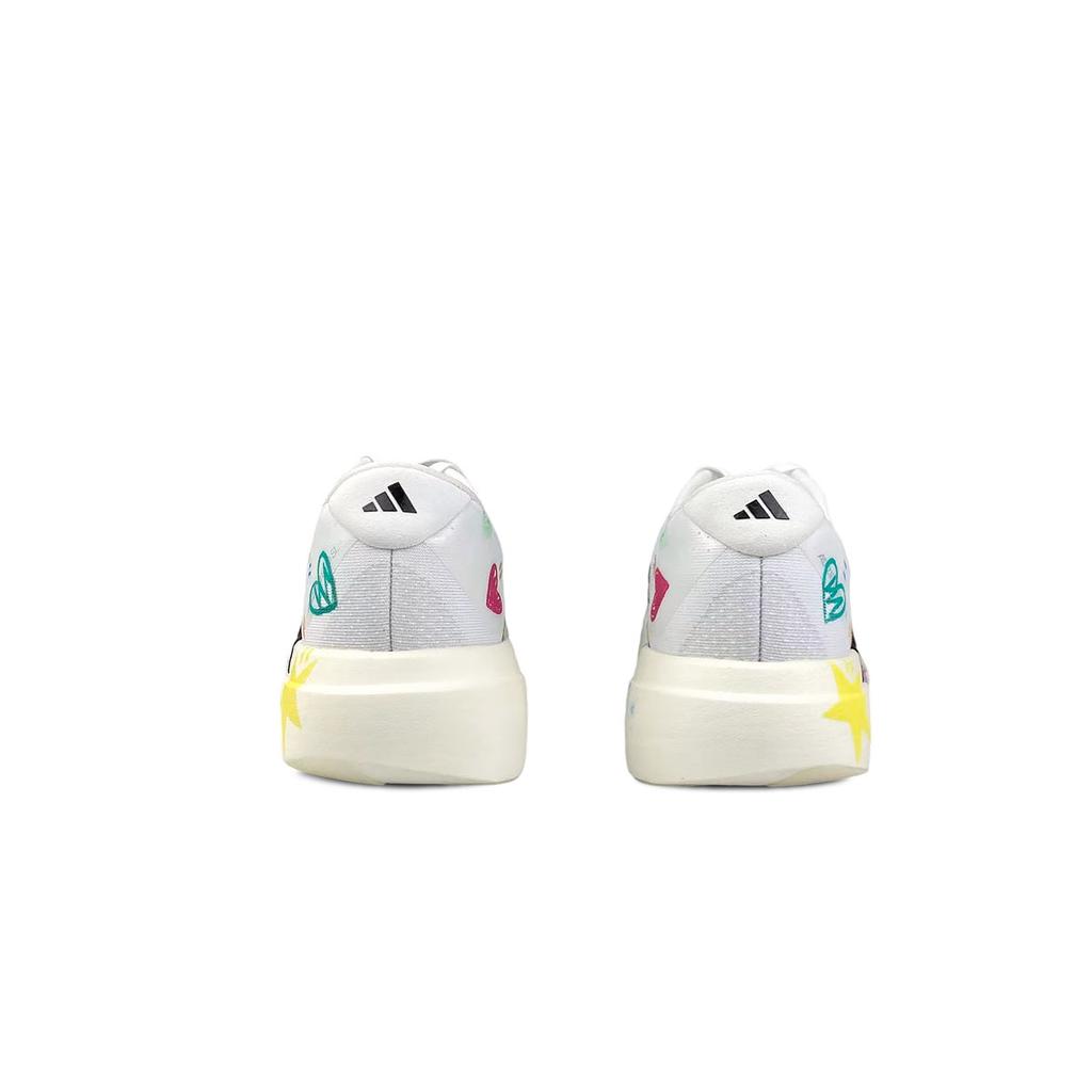 adidas Adizero Evo SL Slip Resistant Abrasion Resistant Low Top Marathon Training Race Running Shoes Men's White Pink JH6206(Team478-)