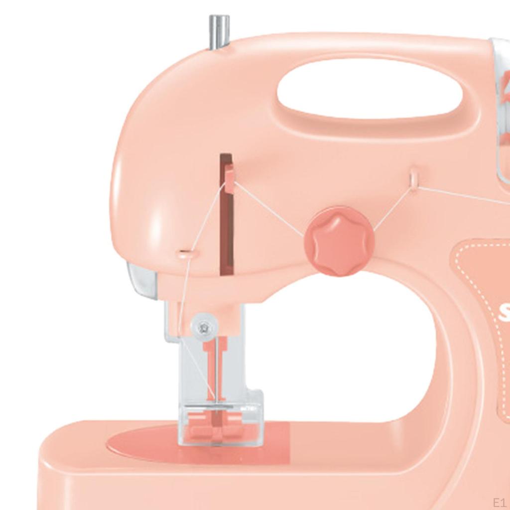 Children Sewing Machine Household Appliance Mini Furniture Toy Mending Battery Operated DIY