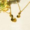 Porti 24k Gold Spoon Birthstone Necklace 1.875g