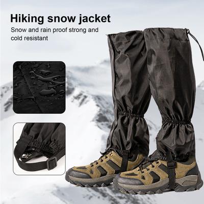 1 Pair Outdoor Leg Gaiter Adjustable Waterproof Men Women Hiking Climbing Snow