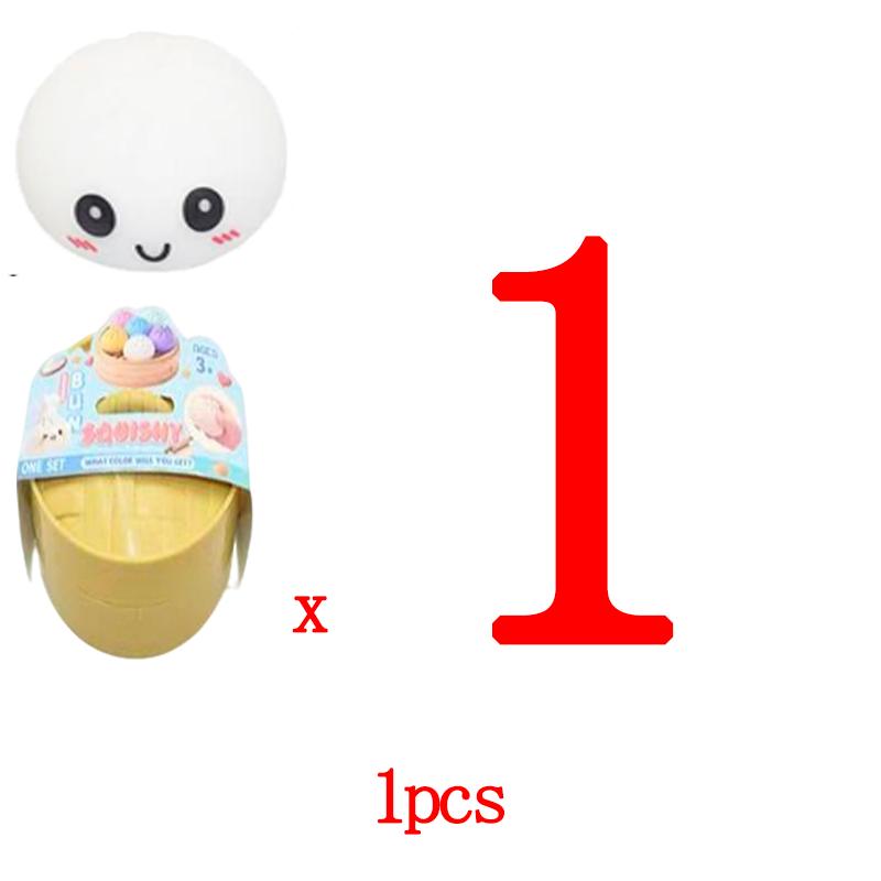 Радужный Пельмень Сквиши Игрушка Анти-Стресс Снятие Напряжения Рук Сквиши Фиджет Игрушка Мягкая Медленно Возвращающаяся Сжимаемая Игрушка Для Детей Взрослых