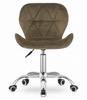AVOLA Velvet Swivel Chair - Brown