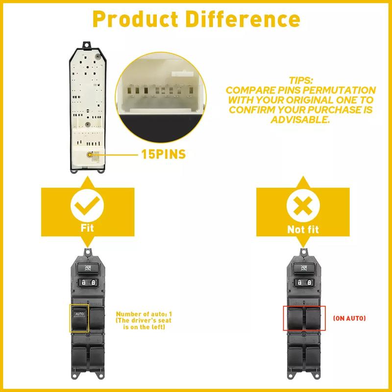 84820-06100 Power Window Master Switch for Toyota Camry, Corolla, RAV4 2005-2016 8482006100