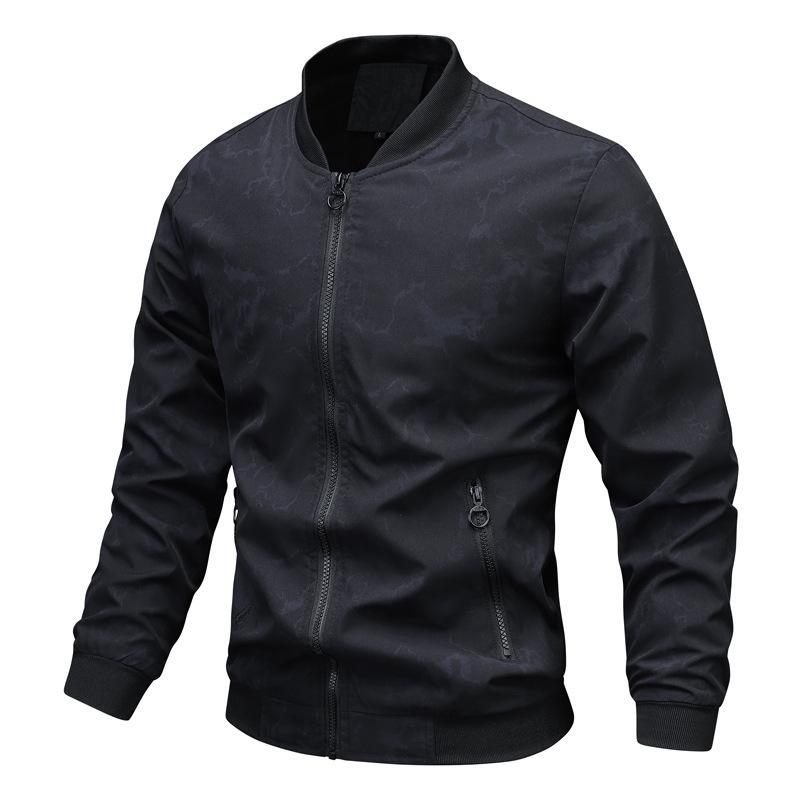 Spring Autumn New Arrival Loose Baseball Collar Mens Jacket Elastic Cuffs Fashion Trendy Casual Versatile Top