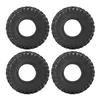 4 PCS 2.2in RC Rubber Tyre Set Wheel Tires Replacement Tire Skin for G8 RC Crawler
