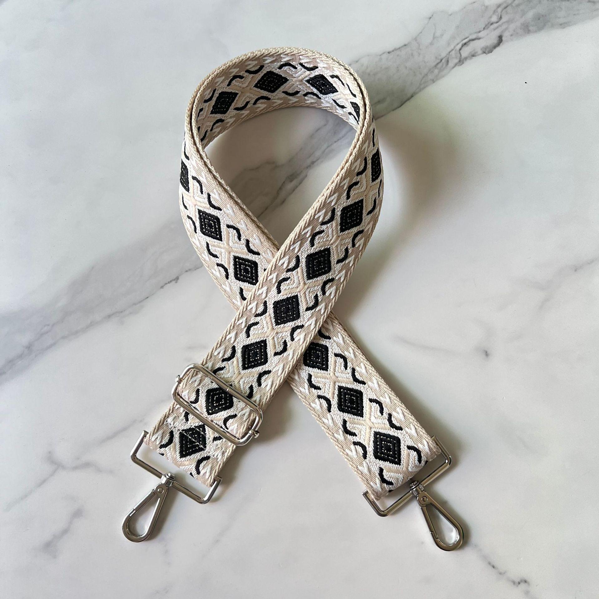 

Регулируемый широкий плечевой ремень для сумок через плечо Bright Silver Buckle