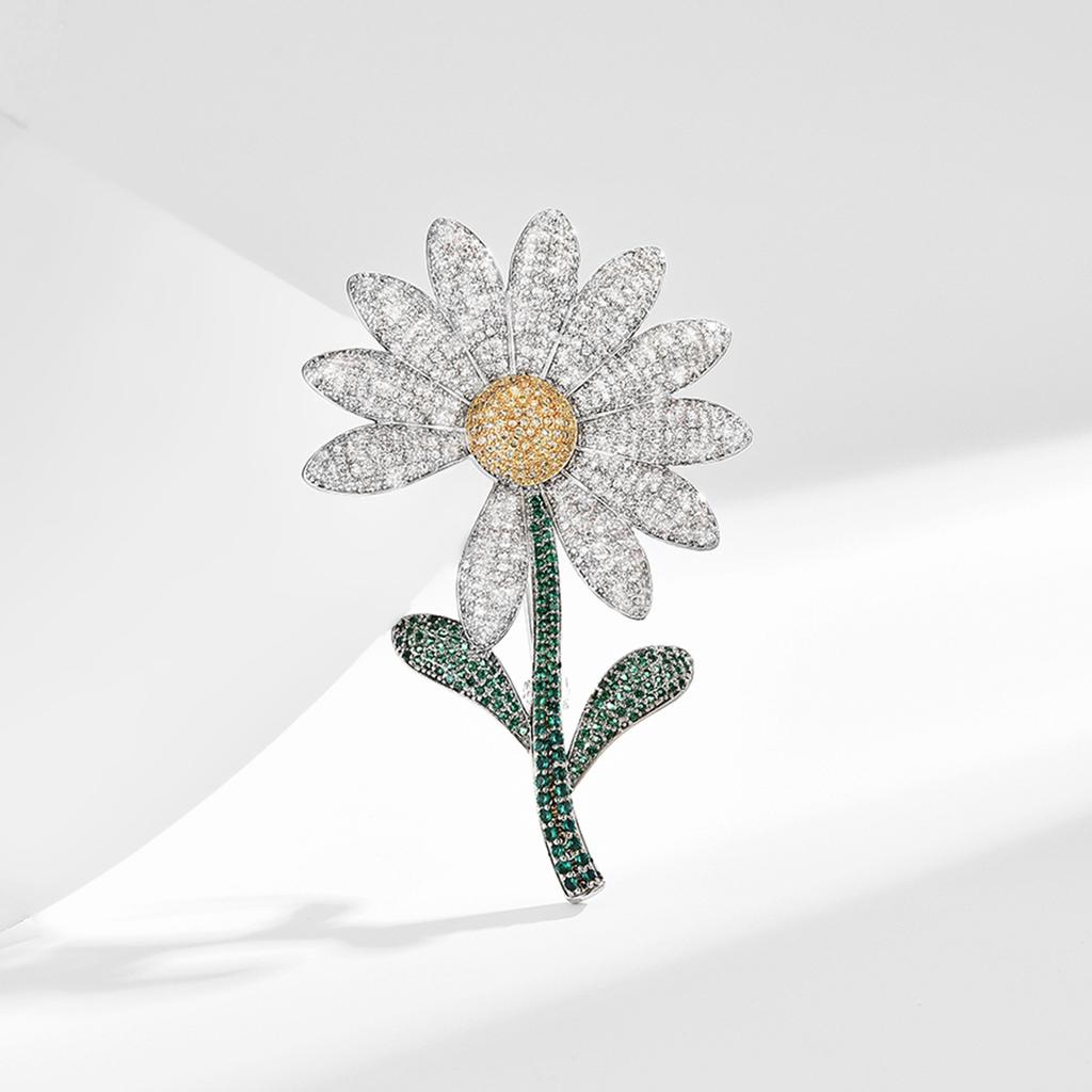 Senior Brooches Flower Leaf Brooch Pins for Women Suit Pendant  Fashion Brooches Jewelry