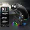 NEW RGB Backlit Wireless Gaming Mouse with Charging Base Triple Mode 1K Optical Ergonomic Mouse For Esports
