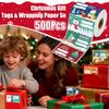 500pcs Cartoon Christmas Stickers Christmas Gift Wrapping Label Sticker Reward Stickers Scrapbook Stationery Adornos