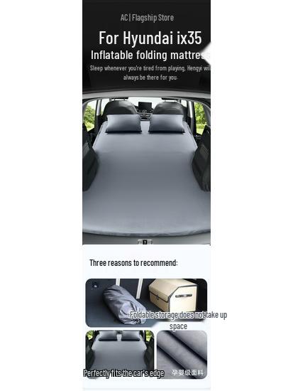 Lit Gonflable de Voiture pour Hyundai ix35: Tapis de couchage pour siège arrière et essentiel de voyage
