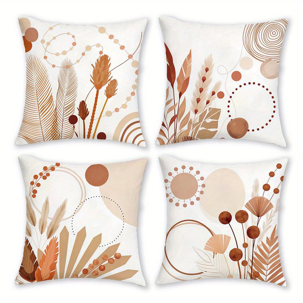 1/4pcs Bohemian Floral Patterned Pillowcases Sofa cushion cover home bedroom room decoration